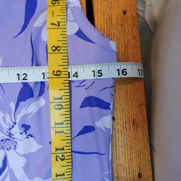 Columbia UPF 50 Purple Print Golf Tennis Pickleball Tank Dress Pockets Size S/P - Picture 11 of 11